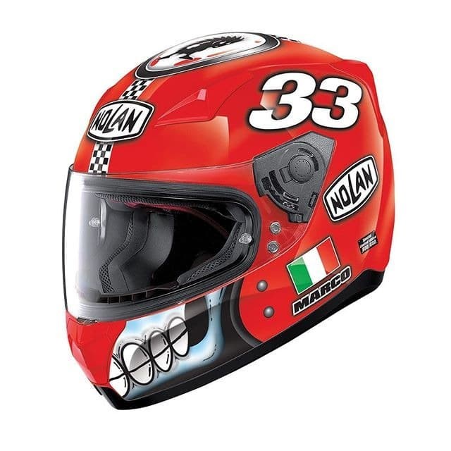 Nolan N60.5 Melandri 077 ITA Teeth Gigi Red Limited Edition