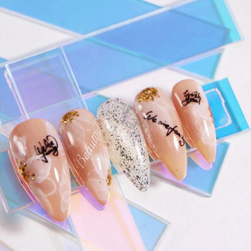 Umakuail alfinrt alfinoard alfinard alfinomen 5pcs parkitransparent olorful parkitsegitiga parkitcrylic kampas kopling tua