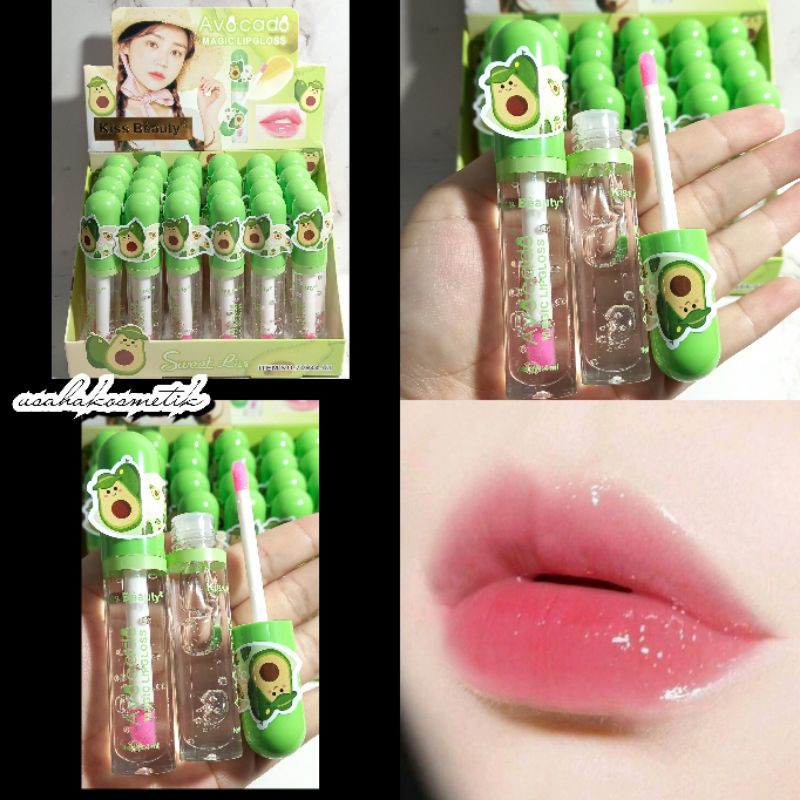 [ECER] LIP OIL VITAMIN BIBIR KISS BEAUTY ALOE VERA 99% | AVOCADO 70244-03 | 70944-03