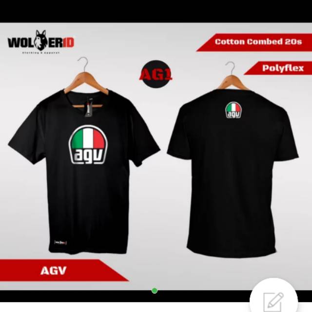 KAOS HELMET AGV /TSHIRT BAJU AGV S-XXXL