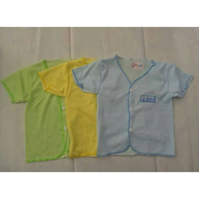 3 PCS Baju Bayi SNI Tangan Pendek Bahan Lembut Newborn 0-3 Bulan