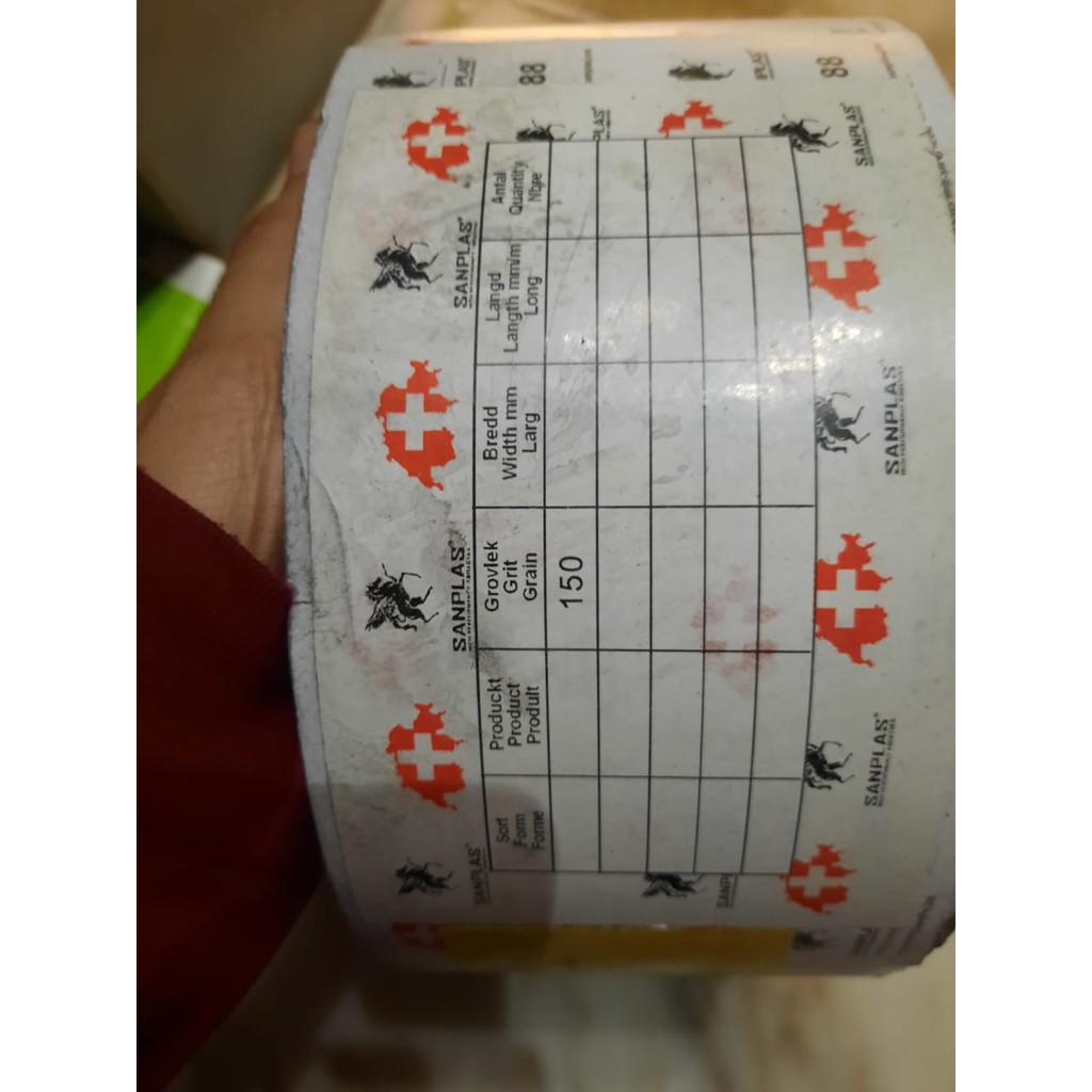 Amplas Roll / Gulung SANPLAS merk EURO Harga Per Roll