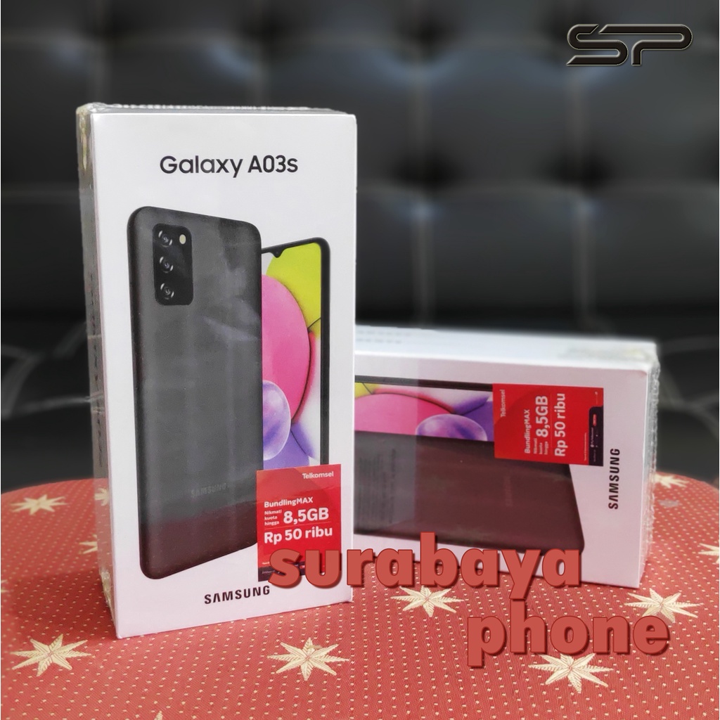 Samsung Galaxy A03 & A03s 4/64 GB NEW RAM 4GB / ROM 64GB Garansi Resmi Indonesia SEIN HP Baru Hitam Biru Merah Termurah A04 A04s A05 A05s A06 A06s A07 A07s