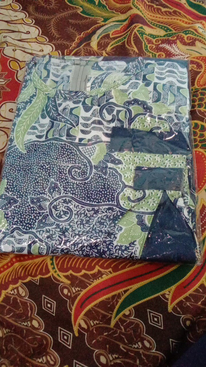 Tey-17 Batik Wanita Asj Sa Hrb026 Kenongo Kemeja Tosca Pendek