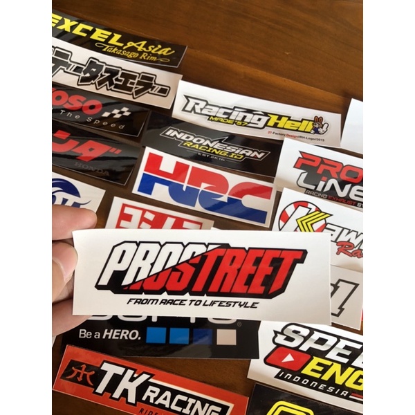 sticker stiker pack racing variasi rcb motul yoshimura gopro racer hrc