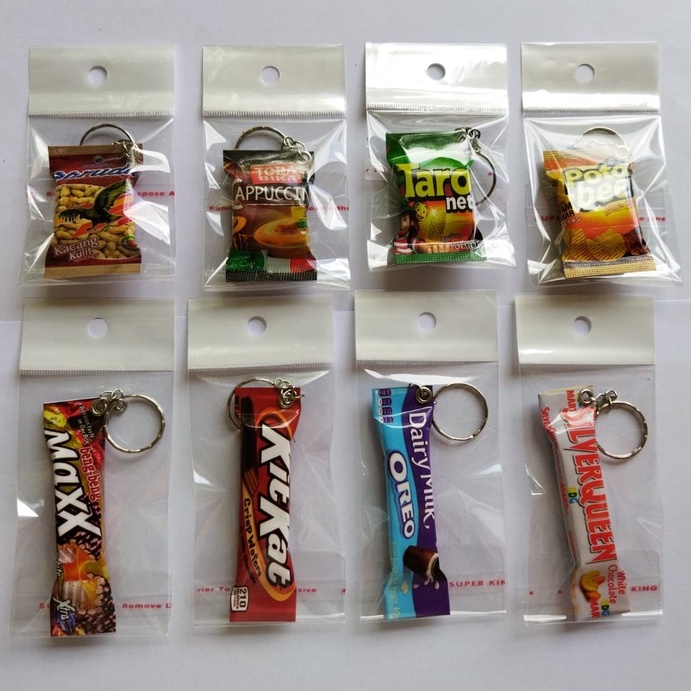 GANTUNGAN KUNCI + PLASTIK MINIATUR SNACK MAKANAN MINUMAN MINI GROSIR MURAH COD GRATIS ONGKIR SE INDONESIA
