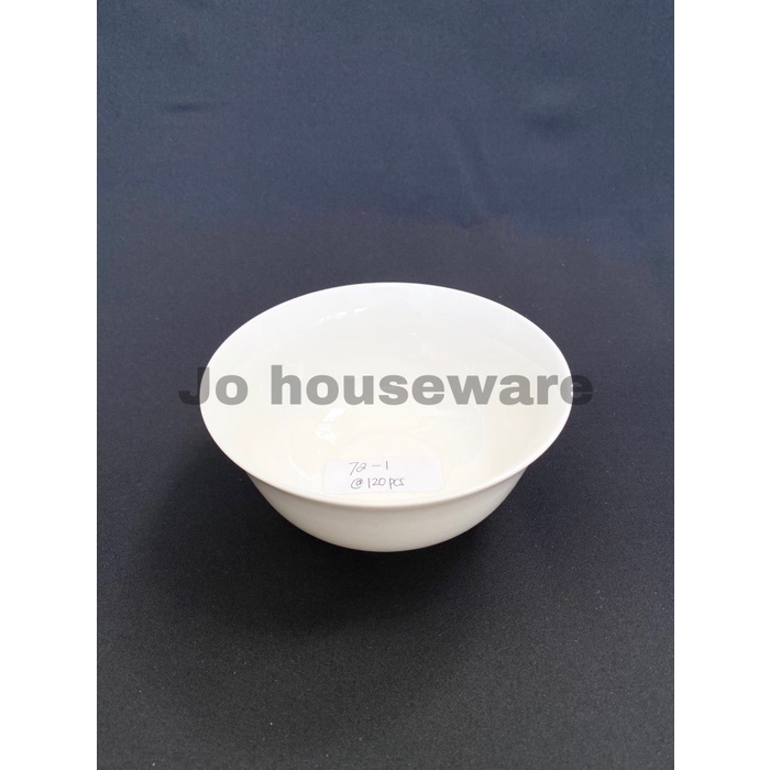 Mangkok keramik kecil diameter 13 cm putih polos serbaguna elegan 72-1