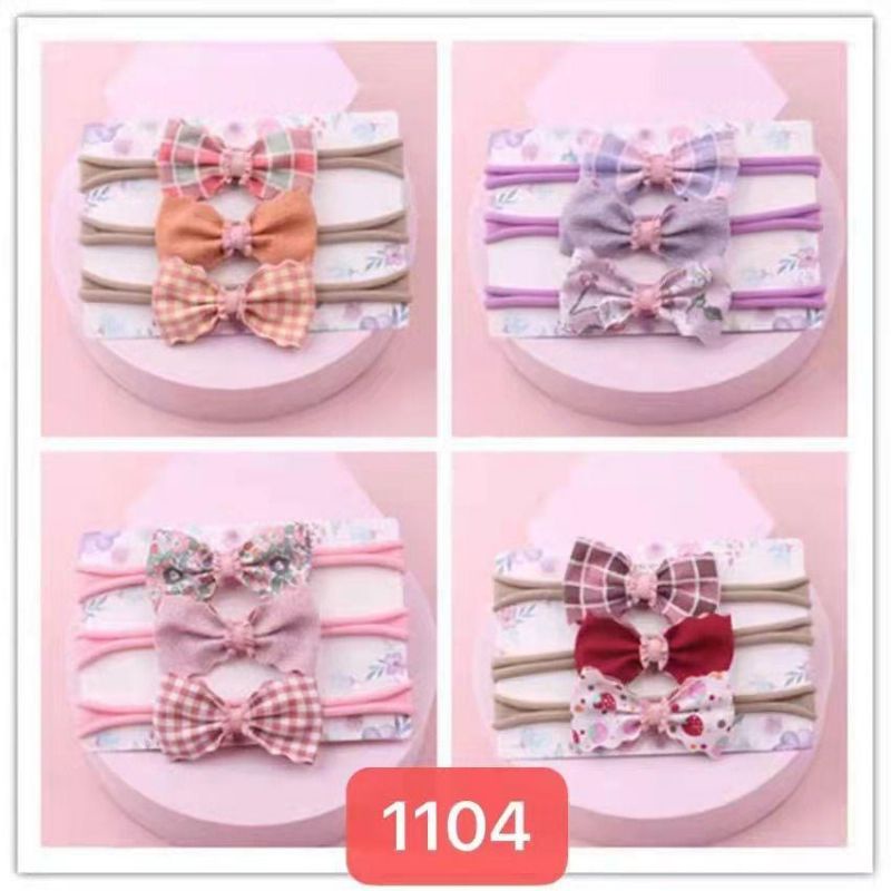 Bandana Bayi 3 Pc / Headband Bayi / Bando