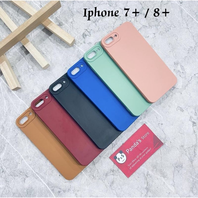 Softcase Pro Camera Iphone 7+ / 8+ Candy Case Full Color 3D Silikon TPU