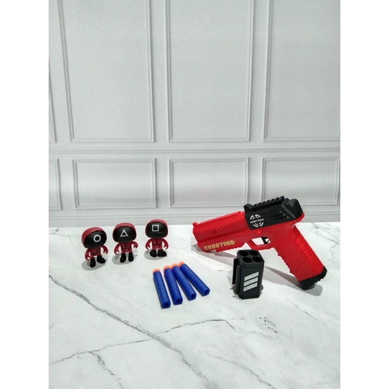 Lucky88toys ⭐⭐⭐⭐⭐Mainan Anak Laki Soft bullets nerf blaster shooting guns squid games