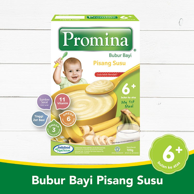 PROMINA BUBUR BAYI PISANG SUSU BOX 120GR