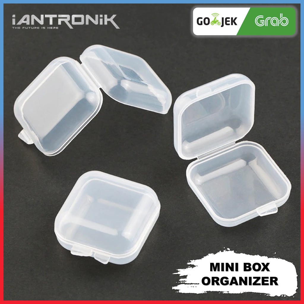 Mini Box Storage - Kotak Simpan Obat Perhiasan Earphone - Serbaguna