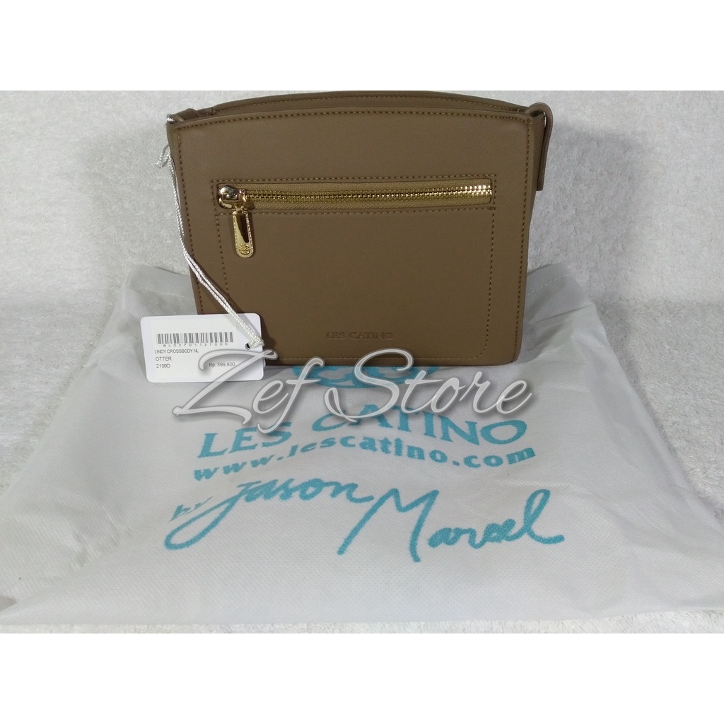 [ORIGINAL] Les Catino Lindy Crossbody NL 2109D Sling Bag Tas Selempang Wanita - Otter