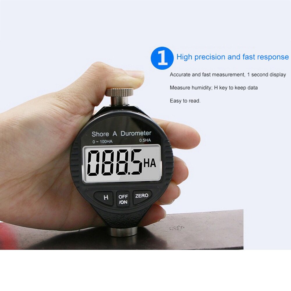 Durometer Hardness Shore A Alat Ukur Kekerasan Kulit Karet Plastik