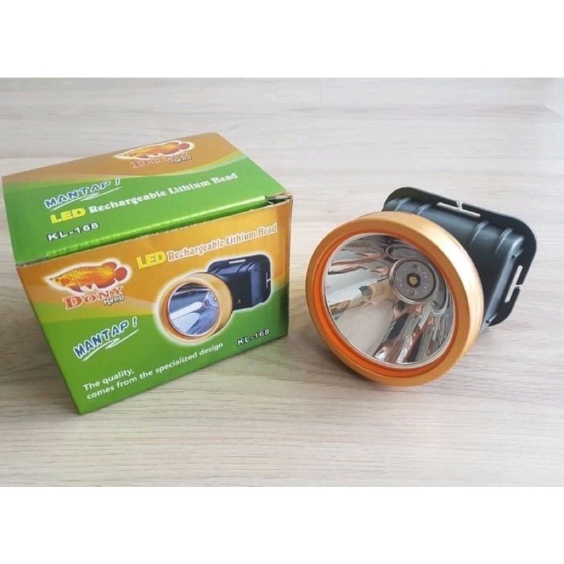 Senter Kepala LED DONY KL-168 Mantap/Headlamp Dony 10 Watt