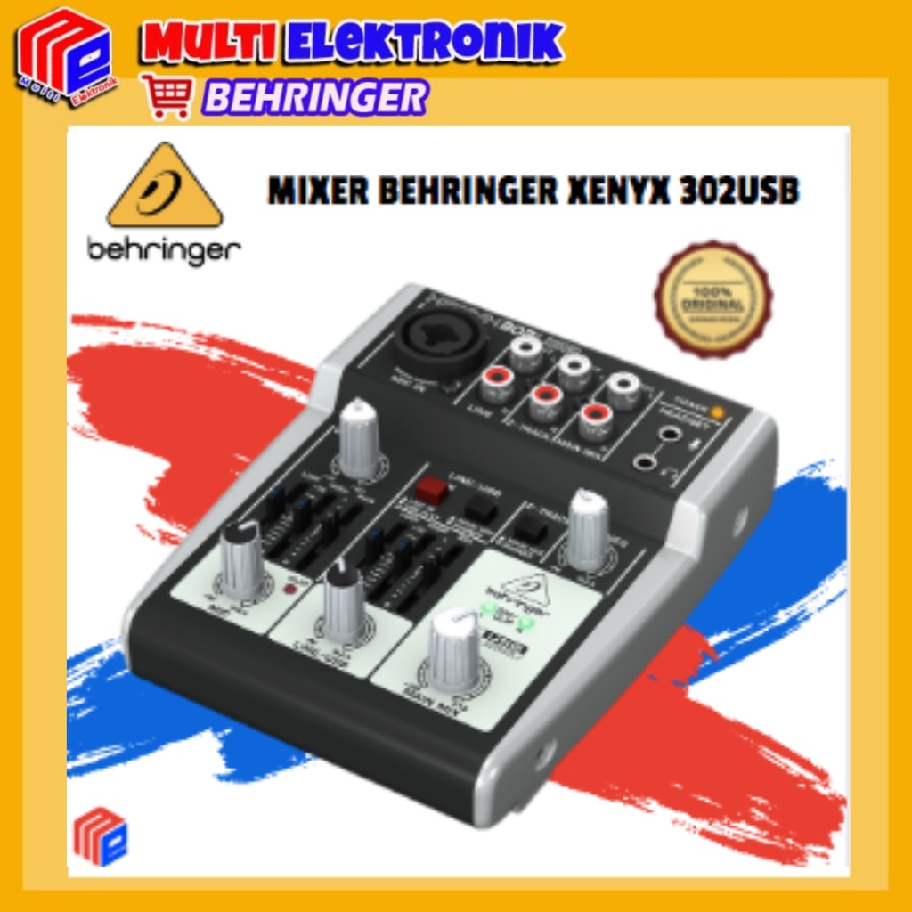 Mixer Behringer Xenyx 302 USB - ORIGINAL GARANSI RESMI