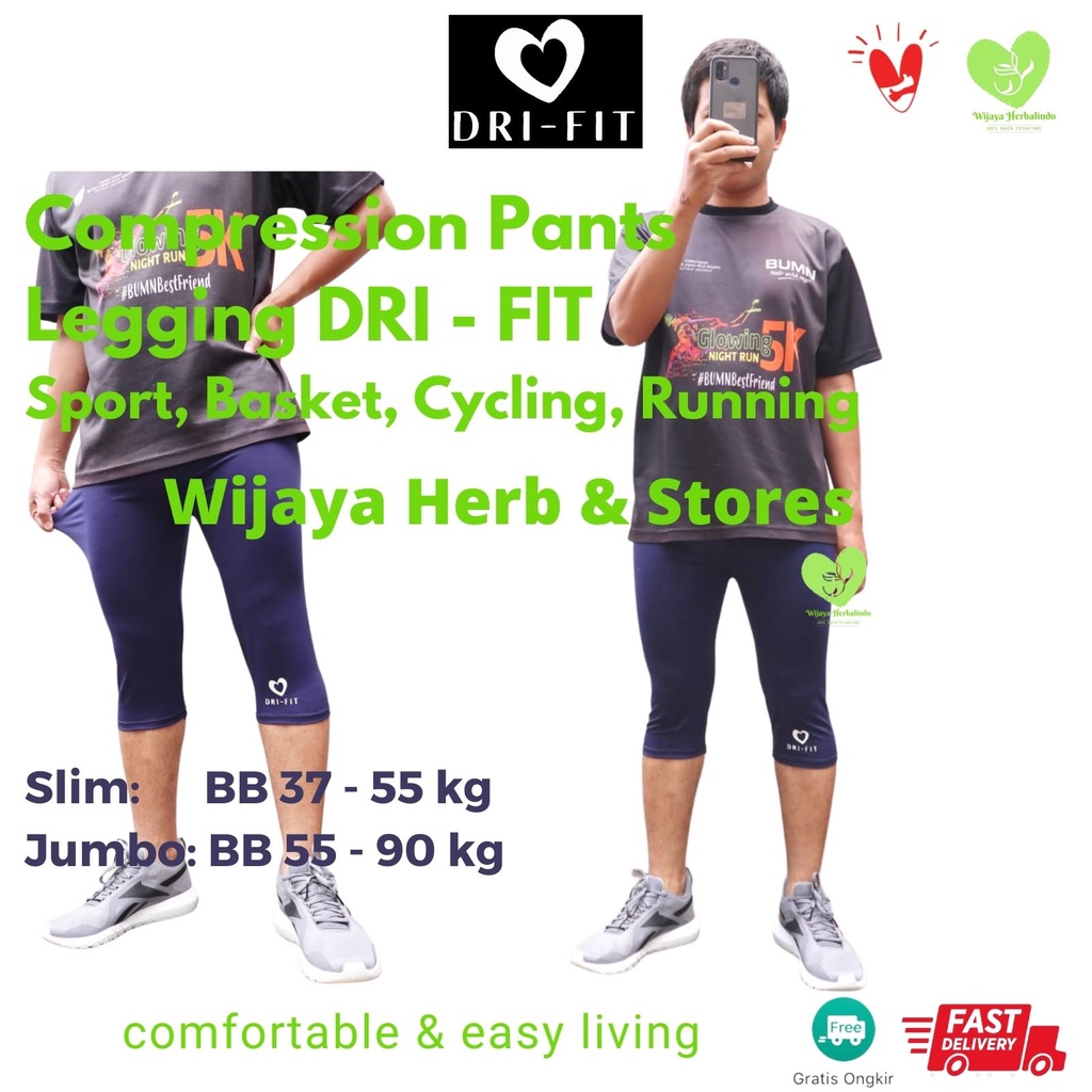 Compression Pants Legging Celana Pria Celana Ketat Base Layer  Basket Gowes Olahraga Legging Pria