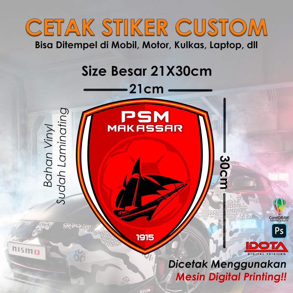 

Cetak Stiker Custom Gambar Ukuran Besar Mobil Motor Laptop Kulkas Decal