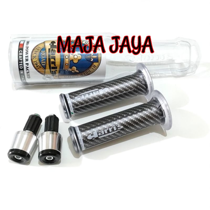 Handgrip Harris plus Jalu stang Cnc Universal Vixion Ninja Byson Xsr R15/R25 VERZA tiger