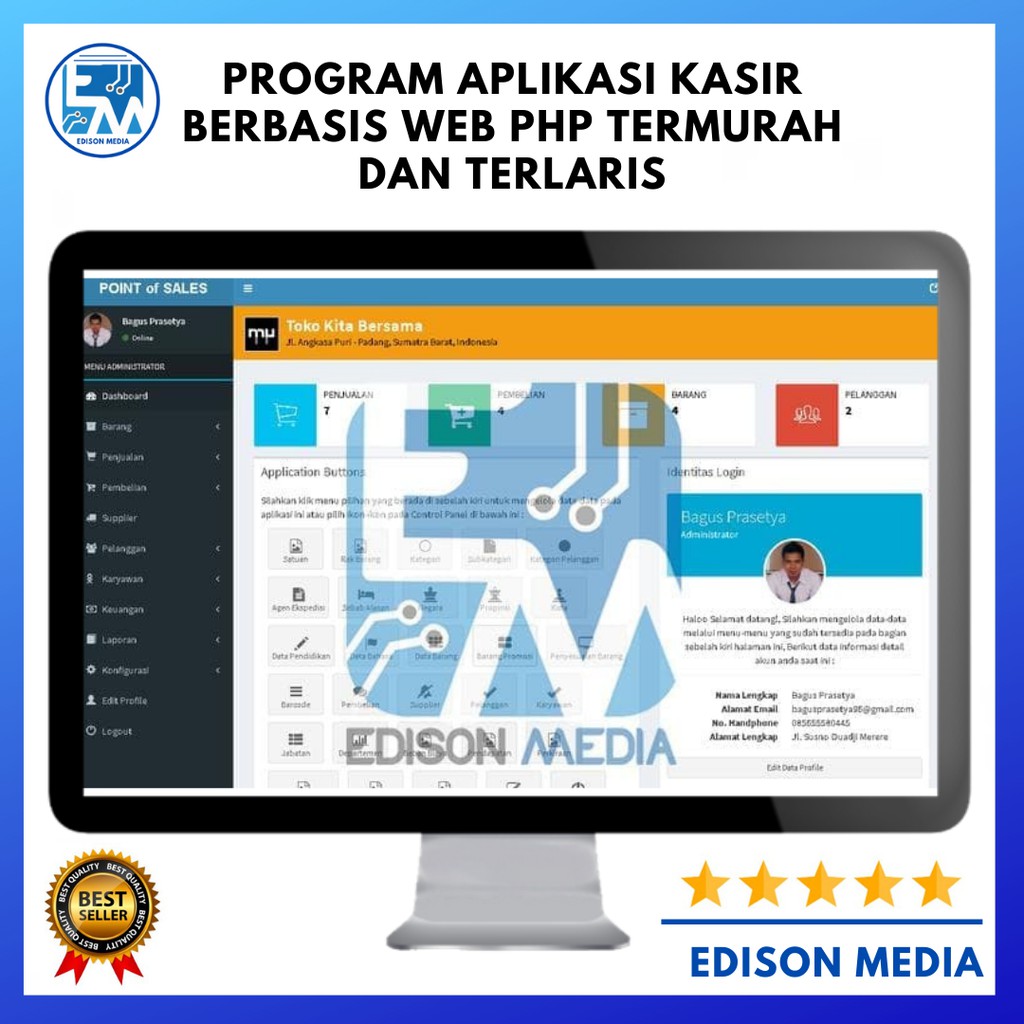 Program Aplikasi Kasir Berbasis Web  PHP Termurah dan terlaris