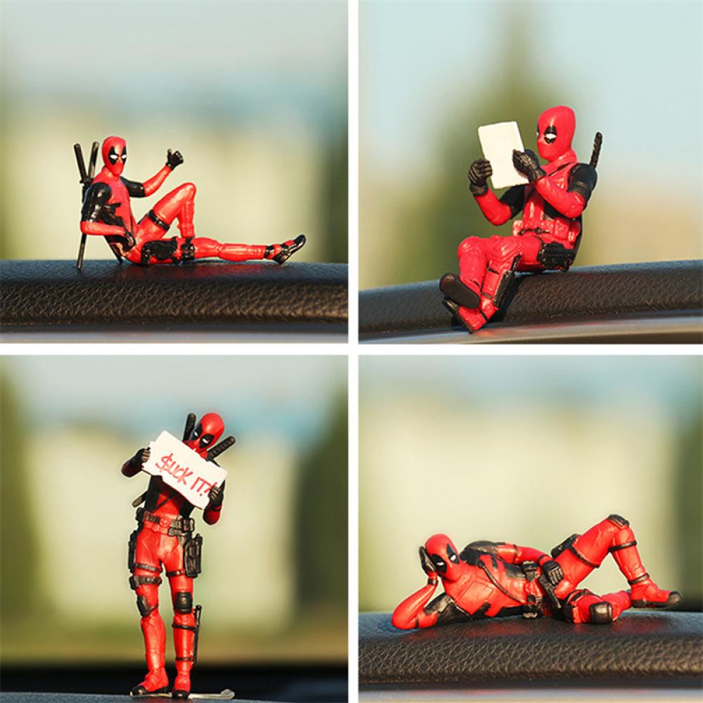 Timekey Mainan Action Figure Karakter Deadpool Bahan PVC Untuk Dekorasi Interior Mobilrumah J5O5