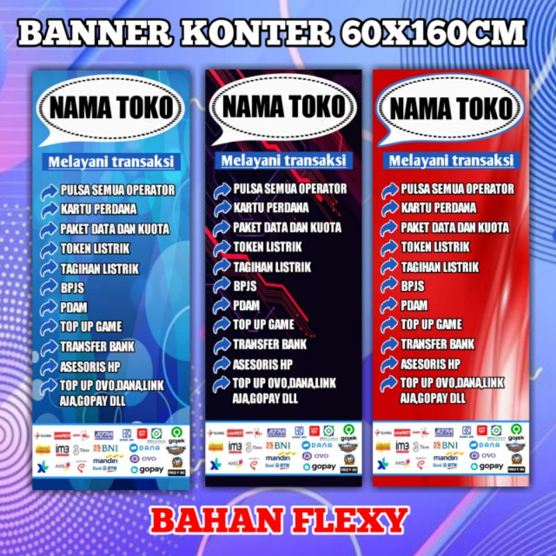BANNER SPANDUK KONTER BANNER KONTER