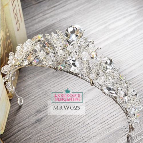 [STOCK TERBATAS] AKSESORIS PENGANTIN MAHKOTA TIARA CROWN WEDDING WANITA MRW023