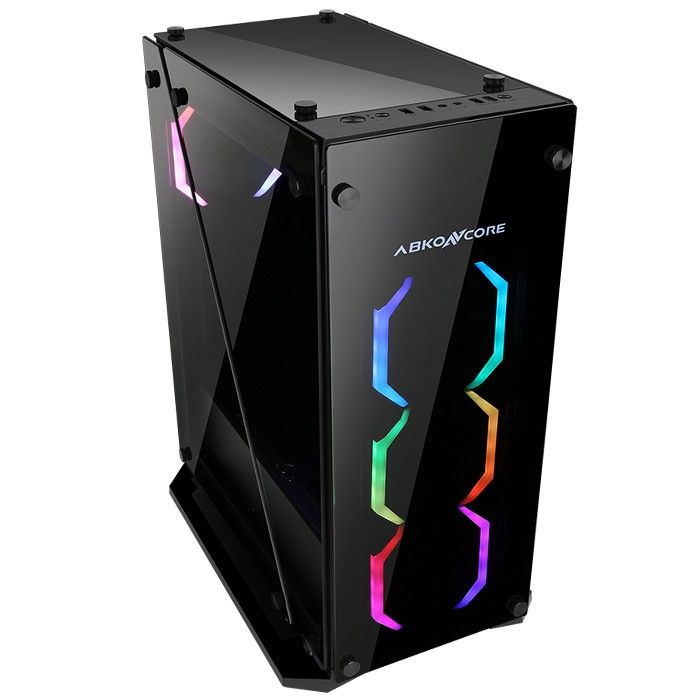 ABKO TENGRI 550 ATX - 6x Temper - Front Logo LED - Case Abkoncore