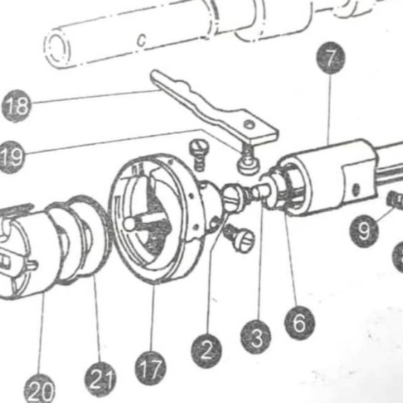 P/N 26AB Baut Tahanan Rotary Hook Mesin Jahit