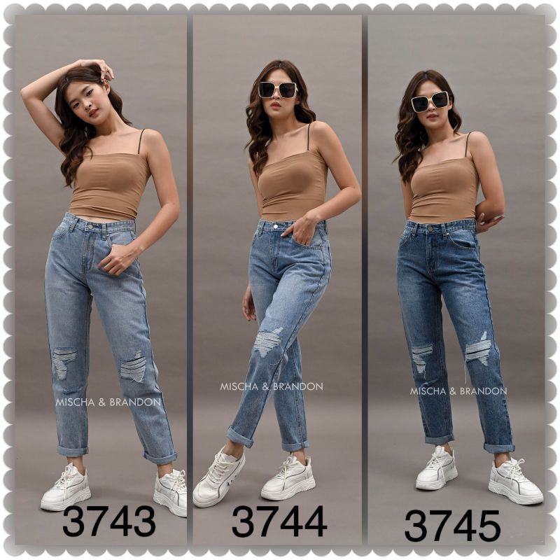 M&B Jeans Celana Panjang Wanita Boyfriend jeans 27 28 29 30