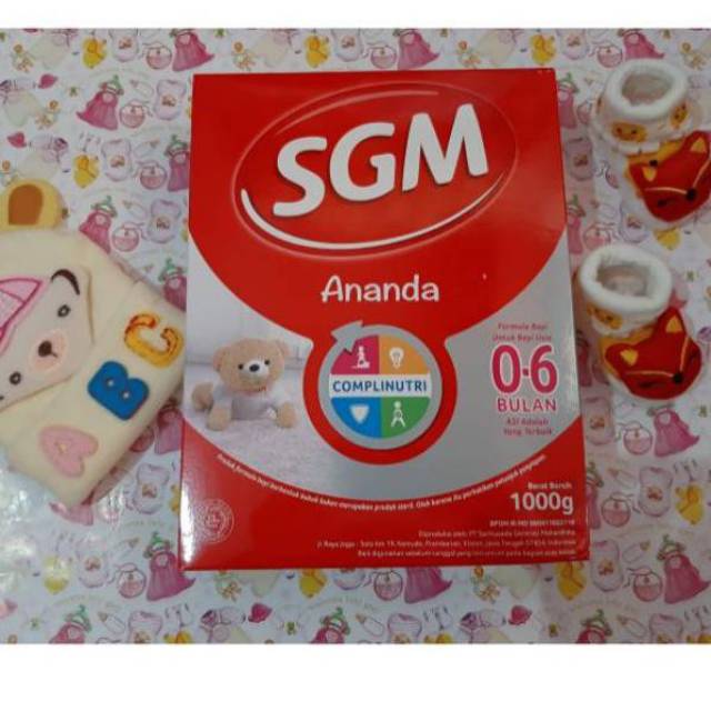 Jual Susu SGM 0-6 bulan 1000 gram / SGM ANANDA 0-6 1000gr Indonesia