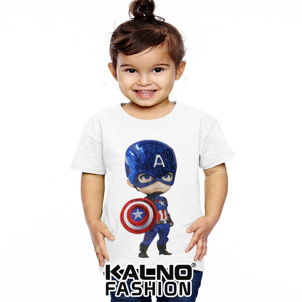 kaos baju anak CAPTEN random umur 1 - 7 tahun, baju anak super hero, baju anak karakter