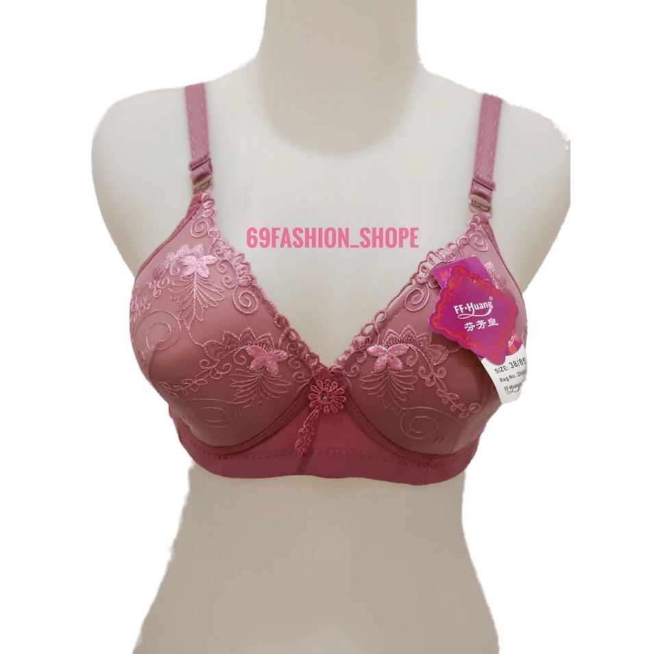 FF HUANG ORI BRA IMPORT MURAH BORDIR KUALITAS PREMIUM CUP BESAR BEST PRODUK / BRA TDK BERKAWAT IMPORT