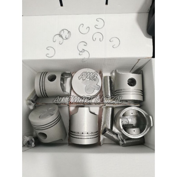 Piston assy toyota H 1H Hj45 engine H set 6pc