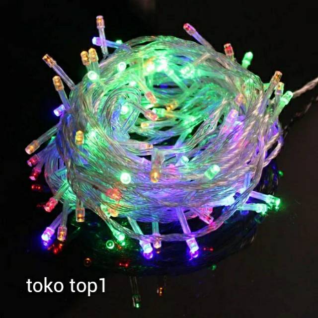 lampu natal 100 led RGB /9meter/tumblr light/tumblr led 7warna /rainbow