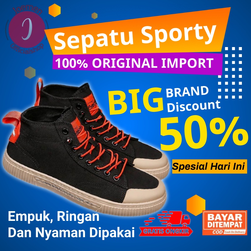 Sepatu Sneakers Exclusive Pria Kasual Kets Light Elves Shoes Sneaker Casual Santai Terbaru Terlaris