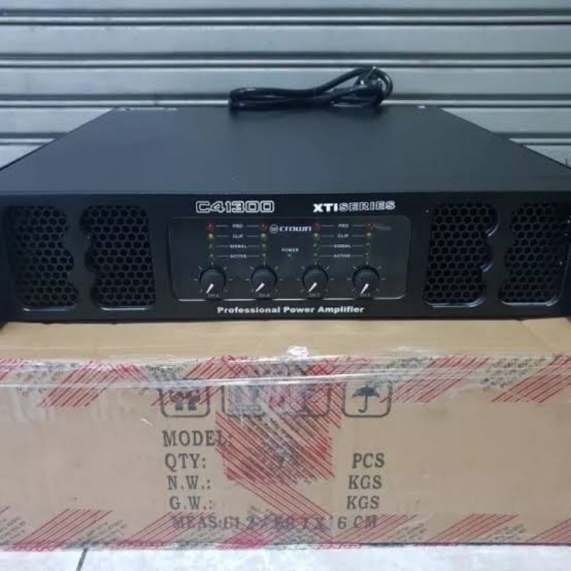 POWER AMPLIFIER CROWN C41300 XTI SERIES 4 CHANNEL 4x1300 WATT