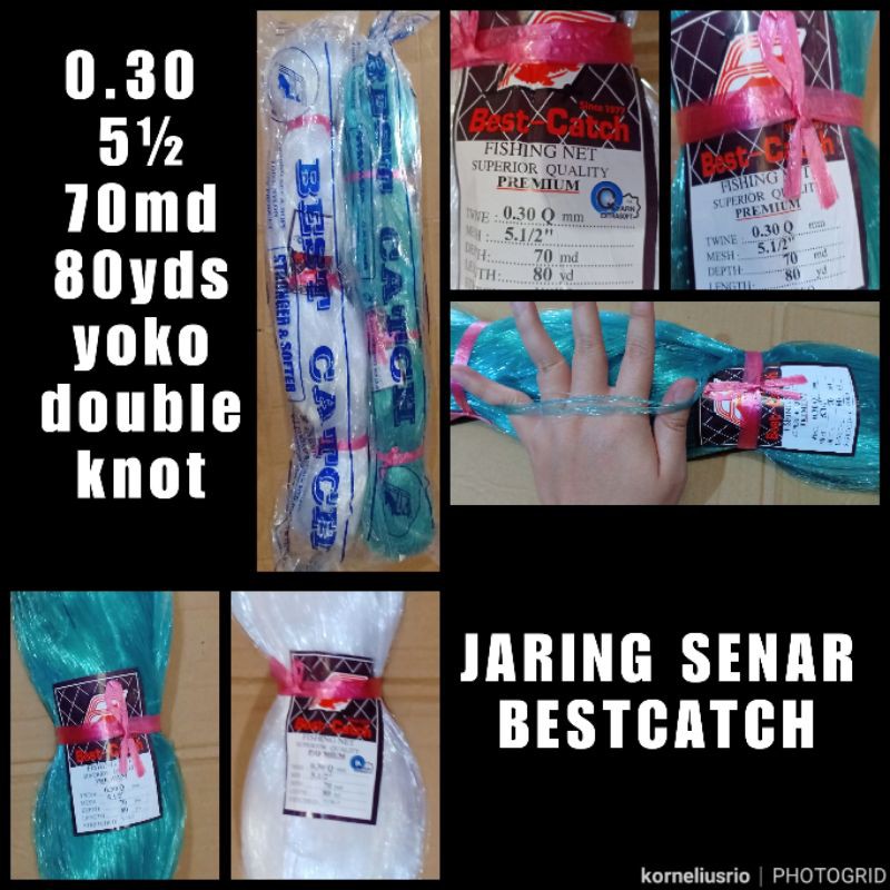 JARING SENAR BEST CATCH 0.30mm 5½ JARING JALA FISHING NET JARING PUKAT IKAN JARING BAWAL PUKAT BAWAL