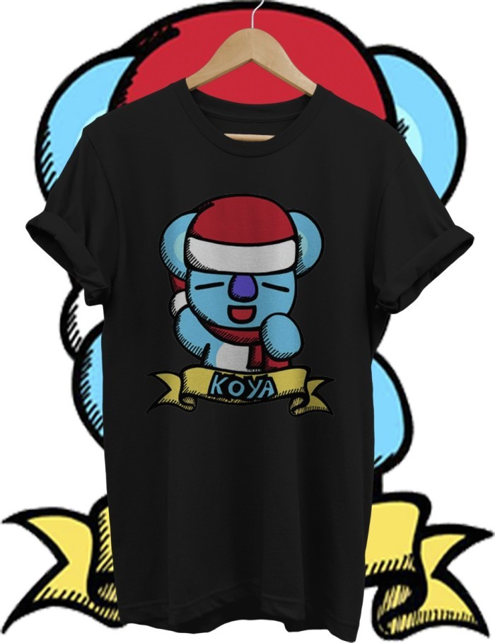 KAOS BTS NATAL TSHIRT KOYA BT21 NATAL COMBED 30S