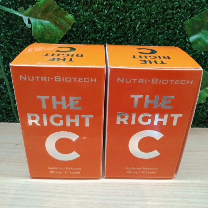 nutri biotech the right c 300mg 30 tablet BPOM