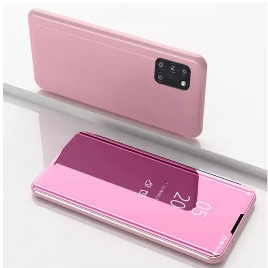 Flip Case Oppo A92 Clear view standing cover mirror case