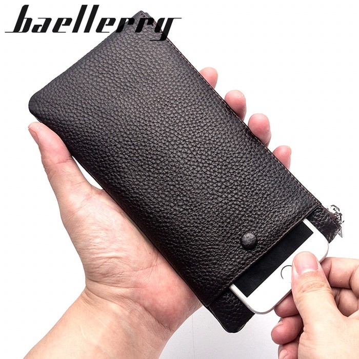 Baellerry Wallet Dompet Panjang Kulit Ada Slot Hp 6043