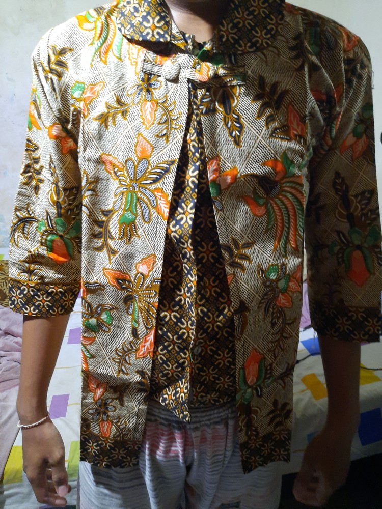 Baju Batik Wanita Modern Monalisa Genes Merah Biru Tosca Ungu Orange M,l,xl Asli Pekalongan