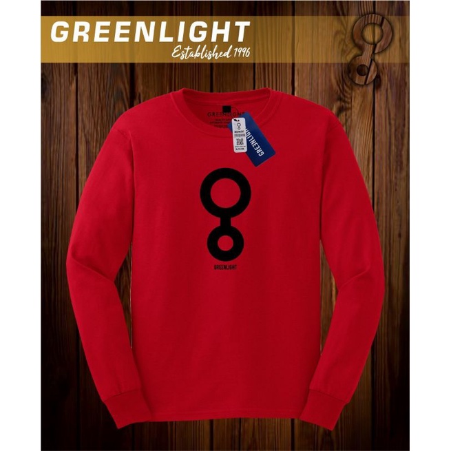 t-shirt greenlight art angka 8 grlt/kaos simple lengan panjang/premium bdg/ariel noah