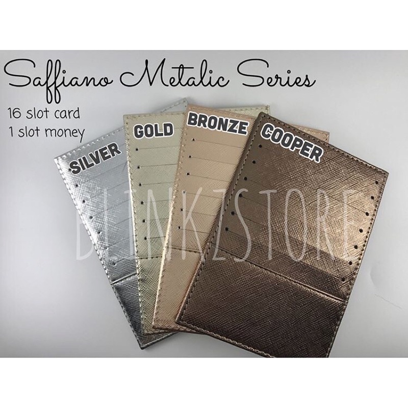 Card Holder 16 slot Saffiano Leather