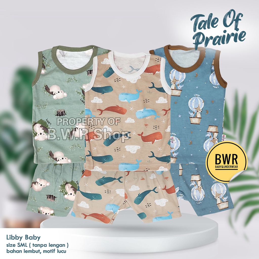 Setelan Libby Baby KUTUNG Tale Of Prairie Terbaru / Pakaian Anak Unisex Lengan Buntung | Bwr