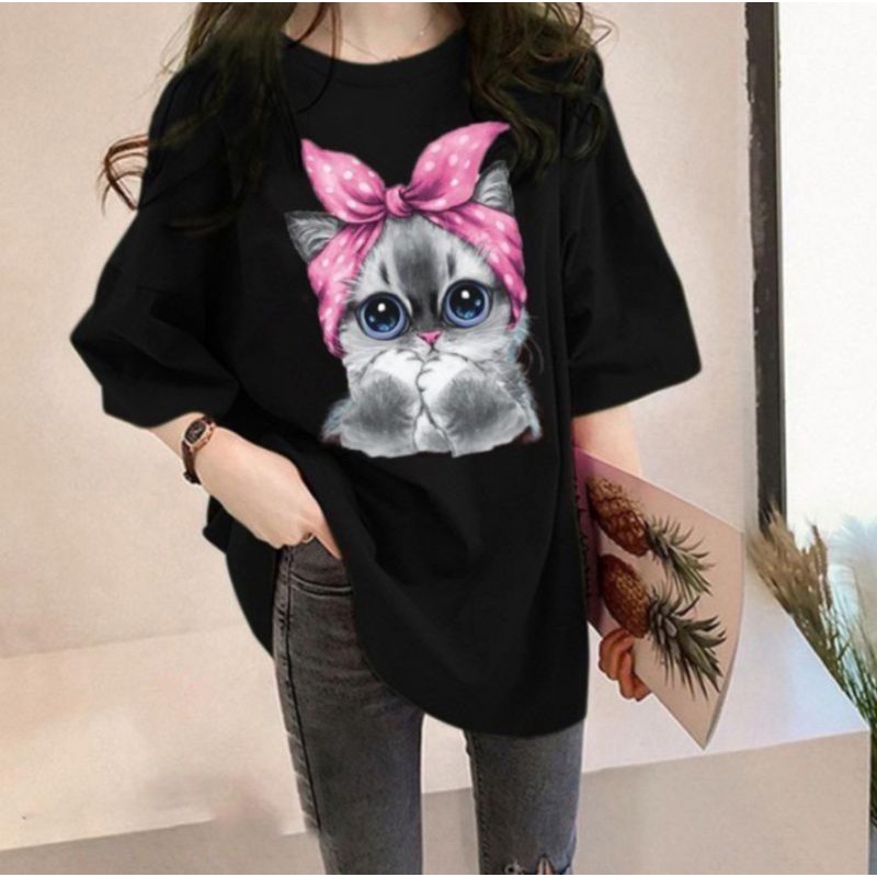 T-SHIRT OVERSIZE CAT