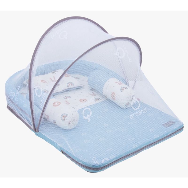 Omiland kasur lipat bumper bayi rainbow series