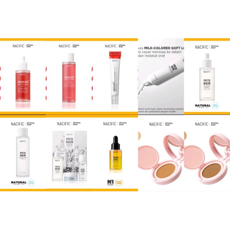 NACIFIC SKINCARE & COSMETICS Phyto Niacin Toner 180ml Serum Essence 50ml Salicylic Red Origin Fresh 