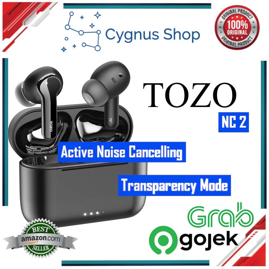 TOZO NC2 Hybrid ANC TWS Wireless Earbuds IPX6 Bluetooth 5.2 Earphones